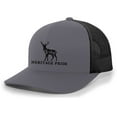 thumbnail image 1 of Heritage Pride Scenic Deer Mens Embroidered Mesh Back Trucker Hat Baseball Cap, Charcoal/Black, 1 of 4