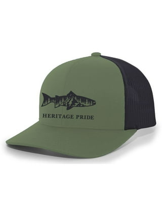 Women Vintage Trout Ponytail Trucker Fishing Hat