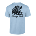 thumbnail image 1 of Heritage Pride Wild Boar Outdoors Hunting Short Sleeve T-shirt-Light Blue-xxl, 1 of 1