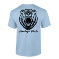 thumbnail image 1 of Heritage Pride Wild Grizzly Bear Outdoors Hunting Short Sleeve T-shirt-Light Blue-xxl, 1 of 1