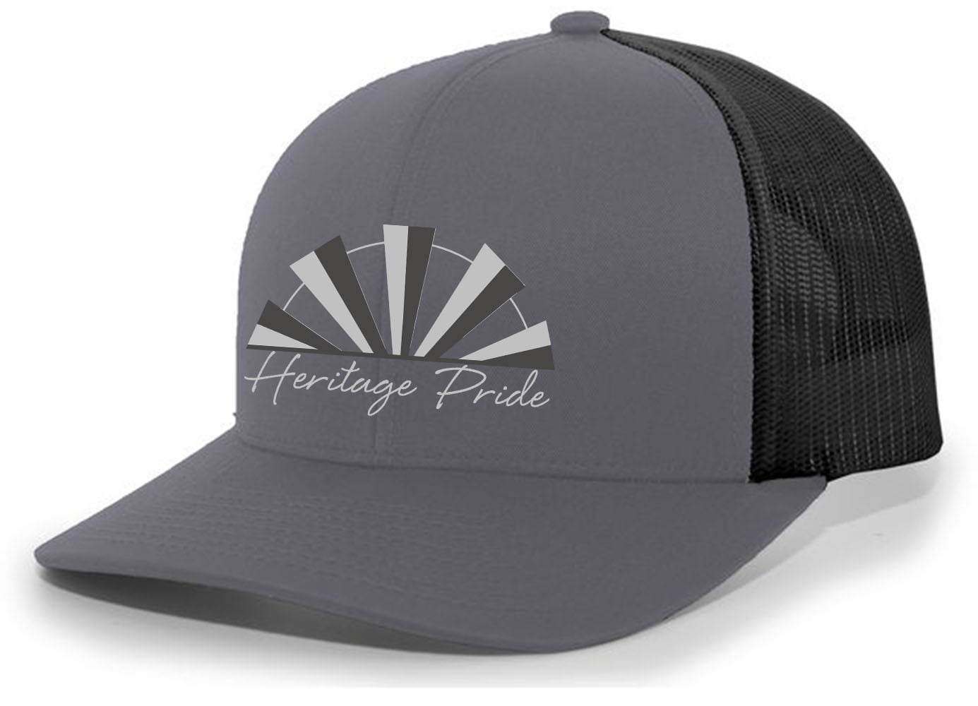 Heritage Pride Windmill Mens Embroidered Mesh Back Trucker Hat Baseball  Cap, Navy/White