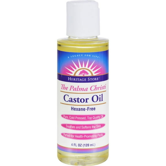 Heritage Products Castor Oil Hexane Free, 4 Oz