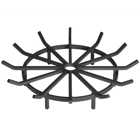 Heritage Products Heavy Duty 32 Inch Wagon Wheel Fire Pit Grate - Made in the USA