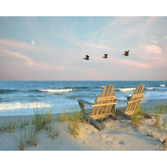 Heritage Puzzle Inc. Coastal Moonrise Jigsaw Puzzle (1000-Piece)