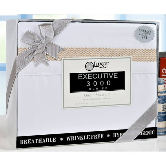 Heritage Series 3000 Peaks Embroidery Sheet Set by Luxor Treasures