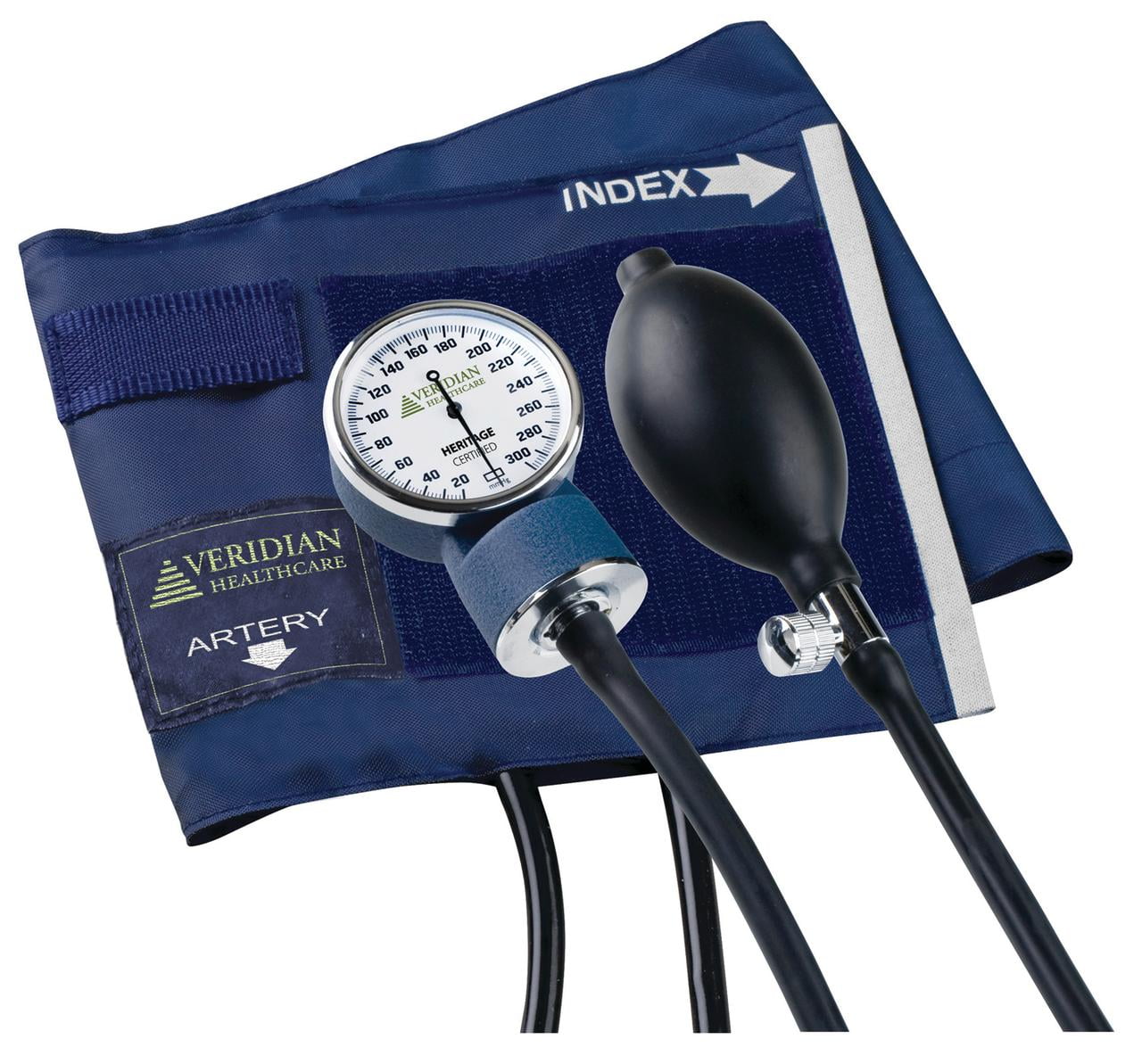 Heritage Series Latex-Free Aneroid Sphygmomanometer, Large Adult