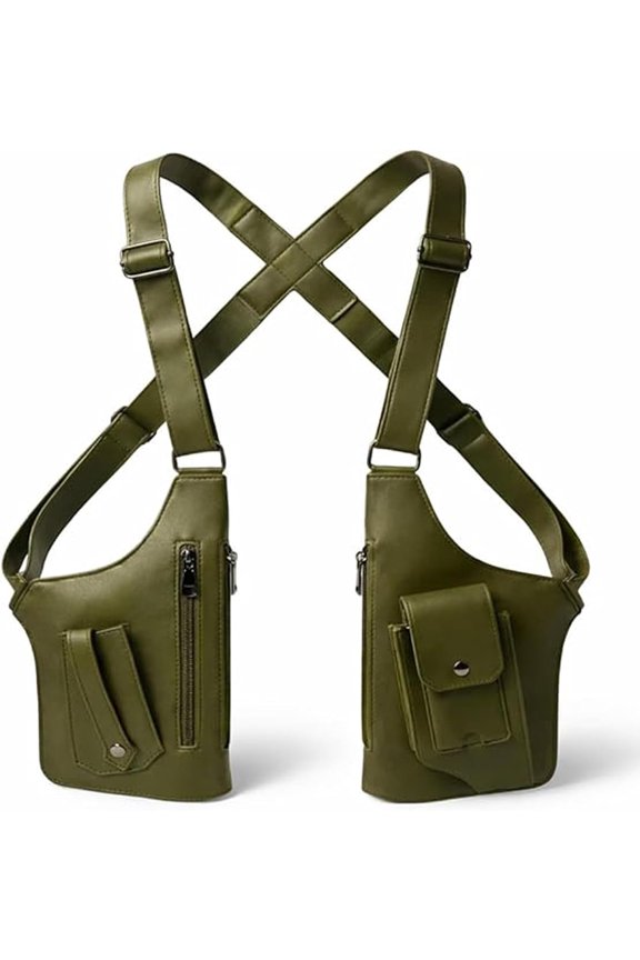 Heritage Shoulder Bag Anti-Theft Hidden Strap Premium Leather Adjustable Underarm Shoulder Bag for Men & Women Satchel