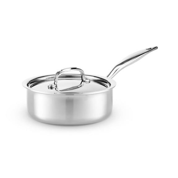 Heritage Steel Cookware Stainless Steel Saucepan with Lid | 2 Qt.