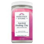 Heritage Store Ancient Healing Clay Pore-Cleansing Mask | Refines & Purifies with 100% Natural Calcium Bentonite 31 oz