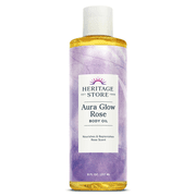 Heritage Products, Aura Glow, Body Oil, Rose Scent, 8oz