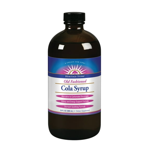 Heritage Store Cola Syrup | Soothing Formula Helps Support Healthy Digestion With Pure Kola Nut | Natural Flavors | No High Fructose Corn Syrup | 16oz