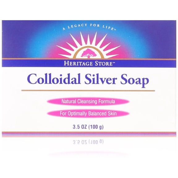 Heritage Store Colloidal Silver Soap 3.5 oz Bar(S).