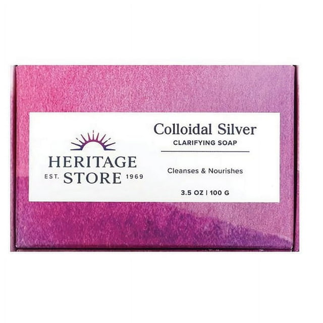Heritage Store Colloidal Silver Clarifying Soap 3.5 oz Bar(S)