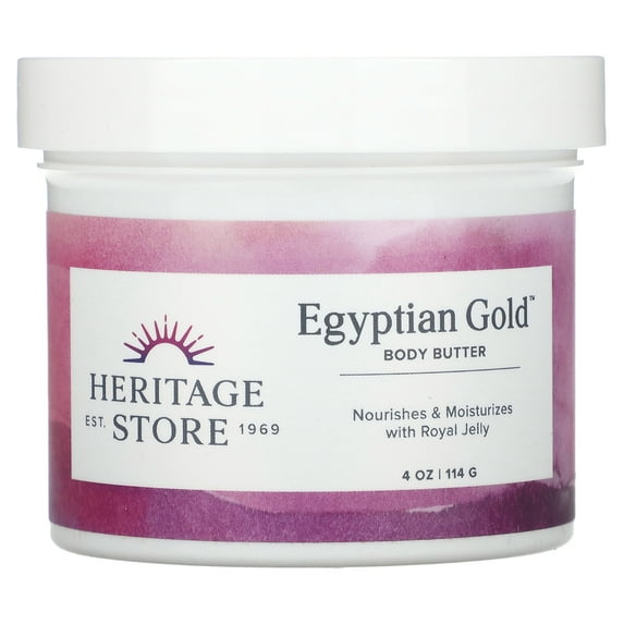 Heritage Store Egyptian Gold Butter Fragrance Free 4 oz Cream