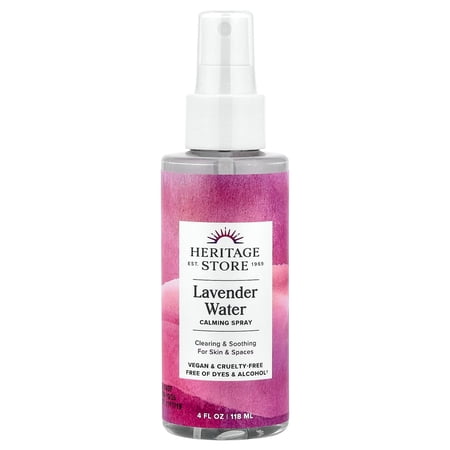 Heritage Store Lavender Flower Water | Refreshing Facial Mist | Hydrating & Calming Spray | No Dyes or Alcohol | 4oz price history and forecast - Heritage Store 1157262