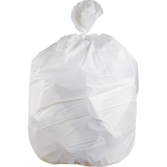 Heritage Super Tuf 33-gallon Can Liners - 33 gal - 33" Width x 39" Length x 0.90 mil (23 Micron) Thickness - Low Density - White - Linear Low-Density Polyethylene (LLDPE) - 150/C | Bundle of 5 Cartons