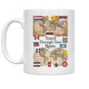 Heritage Travel Design - Family History Enthusiast - 11 oz Ceramic Coffee Mug