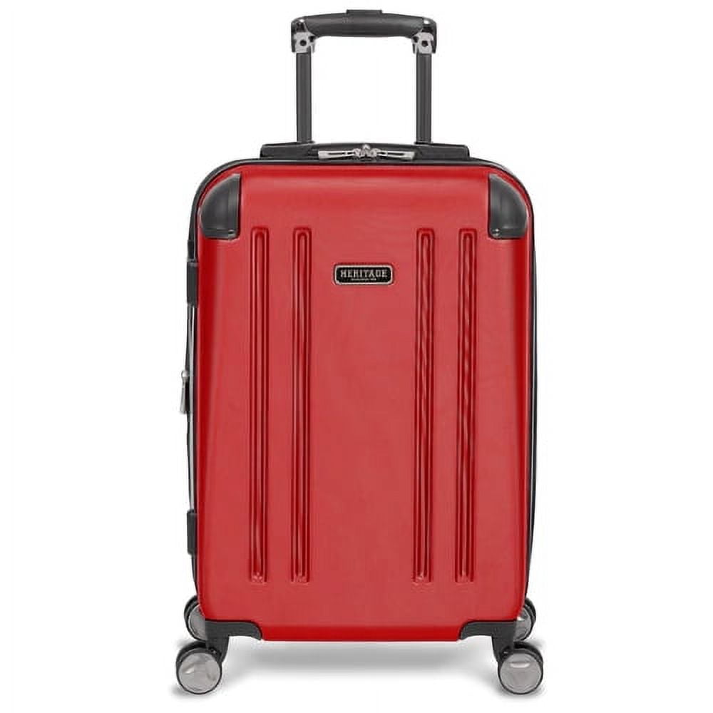 Heritage Travelware O'Hare 20" CarryOn Luggage, Red