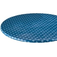 thumbnail image 1 of Heritage Vinyl Elastic Table Cover with Fleece Backing in 3 Sizes, Reusable, 1 of 3