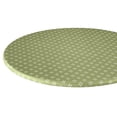 thumbnail image 1 of Heritage Vinyl Elastic Table Cover with Fleece Backing in 3 Sizes, Reusable, 1 of 3