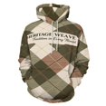 thumbnail image 1 of Heritage Weave Plaid Pattern Tradition Craftsmanship Men's Women Vintage 3D Hooded Sweatshirt - All-Season Loose Fit Streetwear, 1 of 6