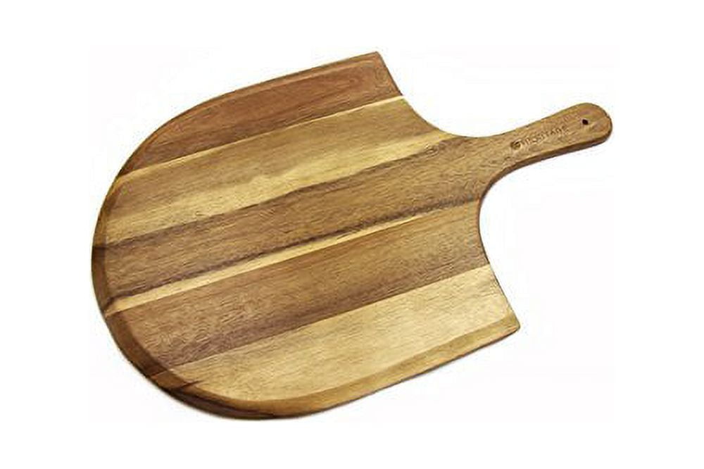 Nuogo 4 Pcs Wood Pizza Peel Wooden Paddle Natural Board with Handle Spatula