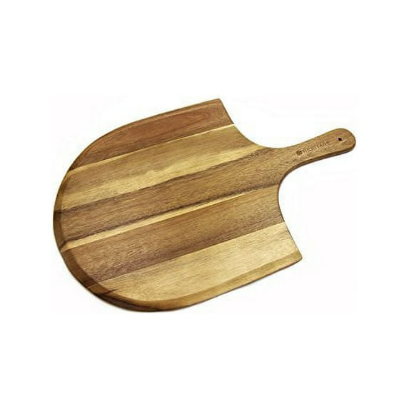 Heritage Wooden Pizza Peel - Large Acacia Wood Paddle Board for Serving Pizza, 22" x 14", Acacia Wood