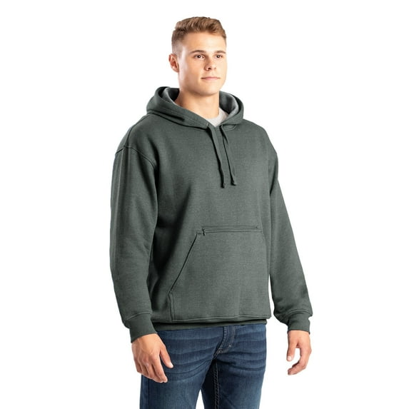 Heritage Zippered Pocket Hooded Pullover Sweatshirt