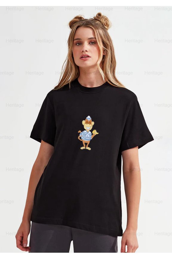 Sailor Monkey Cartoon Nautical Graphic Design T-Shirt, SW, Hoodie Now Now , for Unisex, up to size 5XL