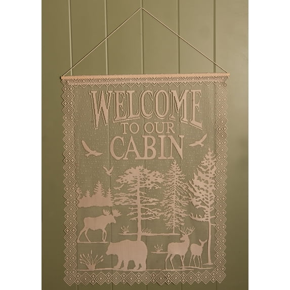 HeritageLace WH-83NA 19 x 25 in. Lodge Hollow Wall Hanging