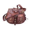 thumbnail image 1 of leatherooze Leather Saddle Crossbody – Handcrafted Women’s Purse, 1 of 6