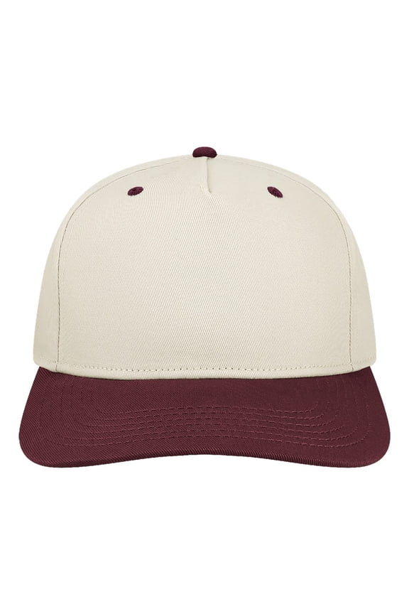 HTA Heritiage Twill Cap-Stone/ Maroon