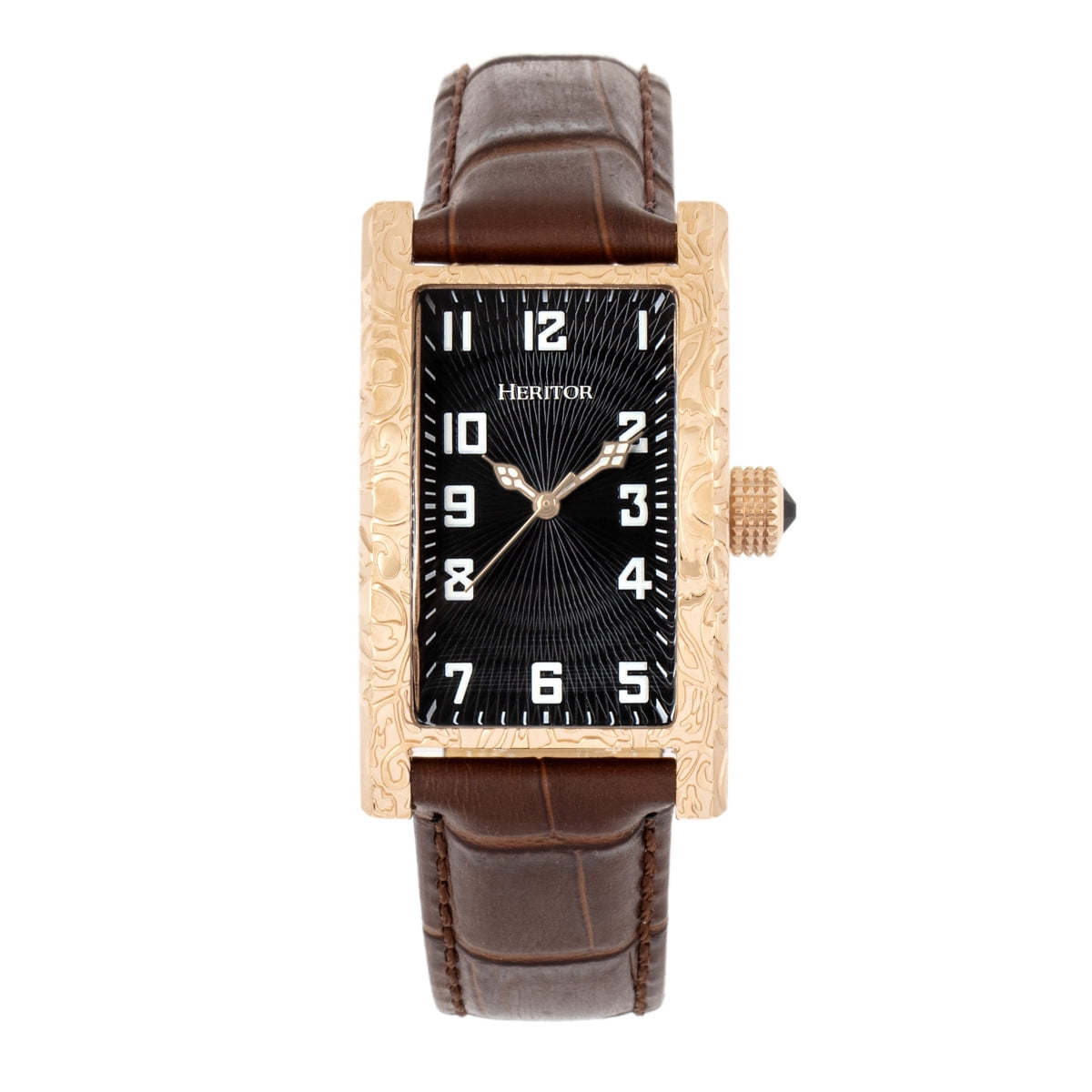 Leather Band Watch Heritor Automatic Men's Jefferson  display picture 1