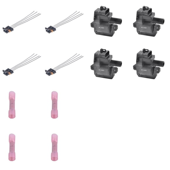 Herko B031CPB4 Ignition Coil, Compatible with Chevrolet GMC Pontiac Cadillac C3500HD CTS Camaro Corvette Express 3500 Firebird GTO P30 P3500 Savana 3500 Sierra 3500 5.7L 7.4L 8.1L 1997-2005