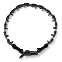 Herm Sprenger Black Neck Tech Stainless Steel Prong Dog Training Collar with Quick Release Buckle Matte Black Pet Pinch Collar No-Pull Collar for Dogs Made in Germany 19 inches