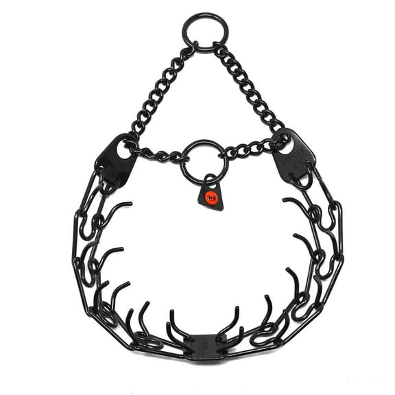 Herm Sprenger Black Stainless Steel Prong Collar with O ring