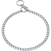 Herm Sprenger - Chrome Plated Steel Dog Training Collar - Narrow Round Links Slip Dog Chain - for Small Medium Large Dogs - Professional Training Collar - Made in Germany