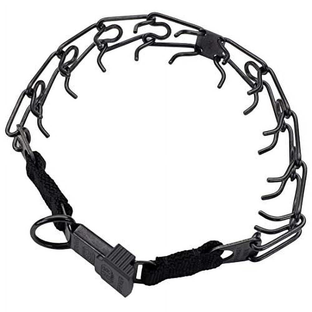 Herm Sprenger Ultra-Plus Stainless Prong Dog Training Collar, Black, 20"