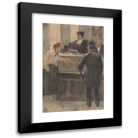 Herman Heijenbrock 13x18 Black Modern Framed Museum Art Print Titled - Judiciary (1881 - 1900)