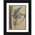 thumbnail image 1 of Herman Heijenbrock 18x24 Black Ornate Framed Double Matted Museum Art Print Titled: Sailor in the Want (1904), 1 of 5