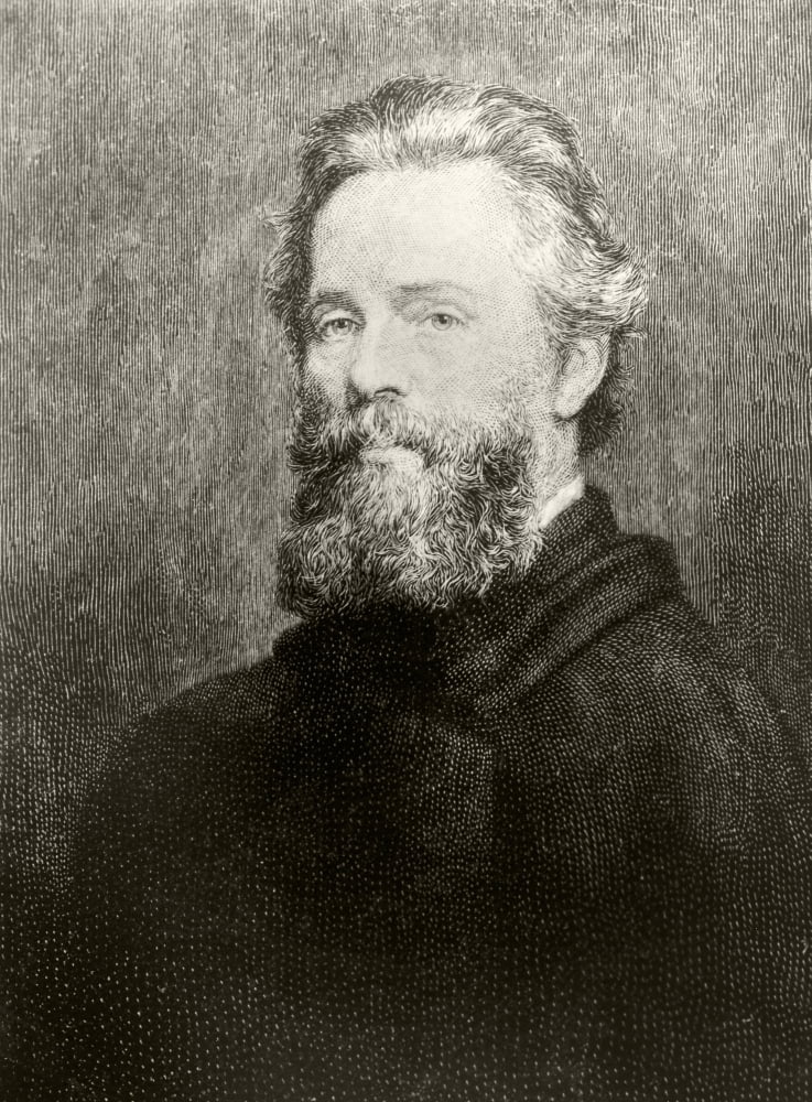 Herman Melville 1819 Canvas Art - Ken Welsh Design Pics (12 x 17)