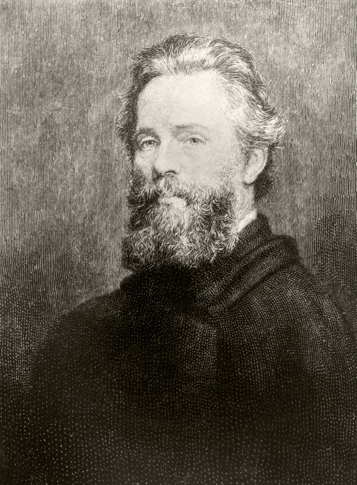 Herman Melville 1819 Canvas Art - Ken Welsh Design Pics (24 x 34)