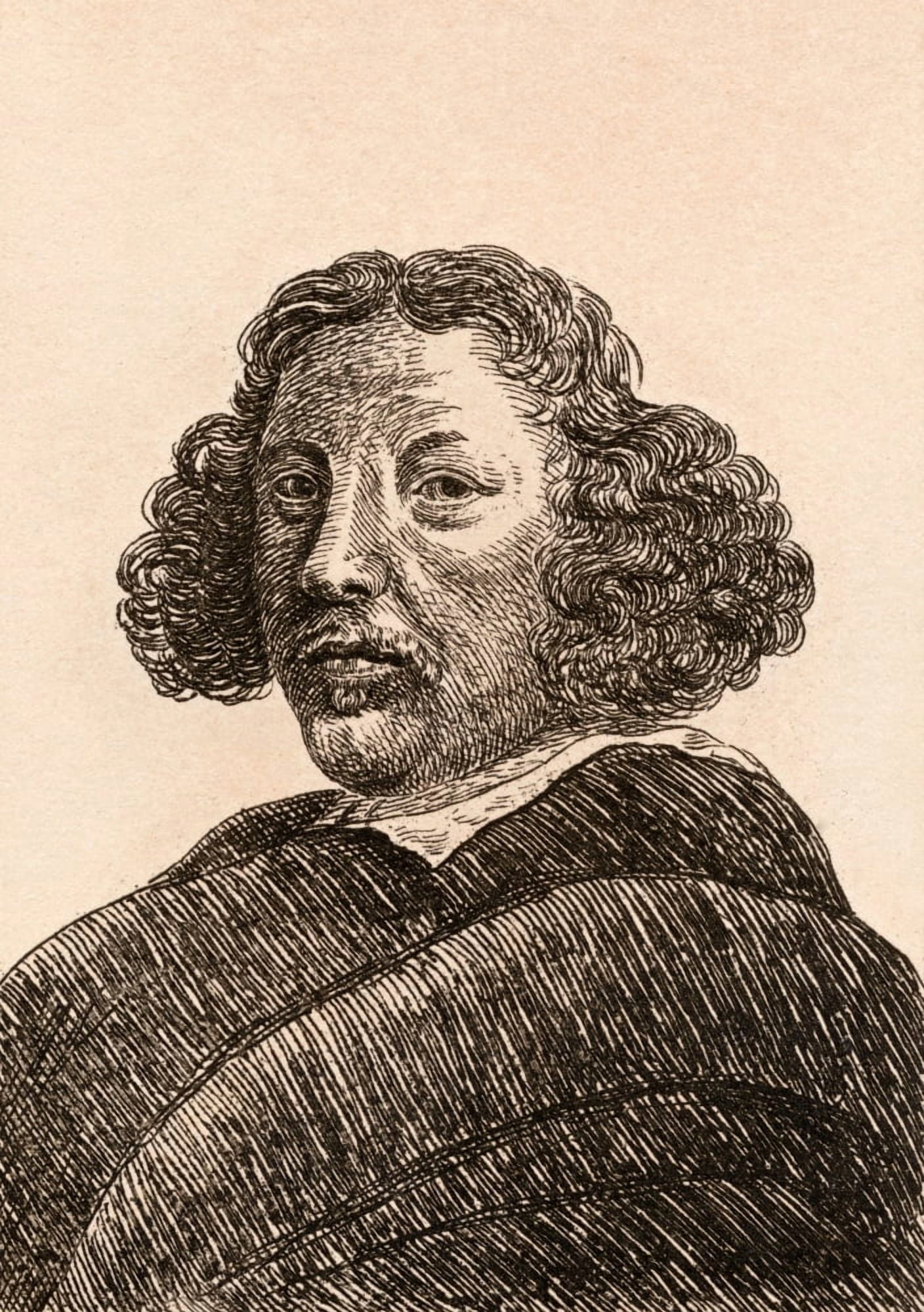 Herman Saftleven 1609-1685 Dutch Painter From 75 Portraits Of Celebrated Painters From Authentic Originals Etched By James Girtin Published London 1817 Canvas Art - Ken Welsh Design Pics (12 x 17)