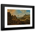 thumbnail image 1 of Herman Saftleven 24x18 Black Modern Framed Museum Art Print Titled - A Rhenish Landscape with a Village Festival (1675), 1 of 5