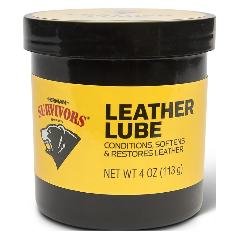 Herman Survivors Leather Lube 4 oz, Leather Cleaner Conditioner