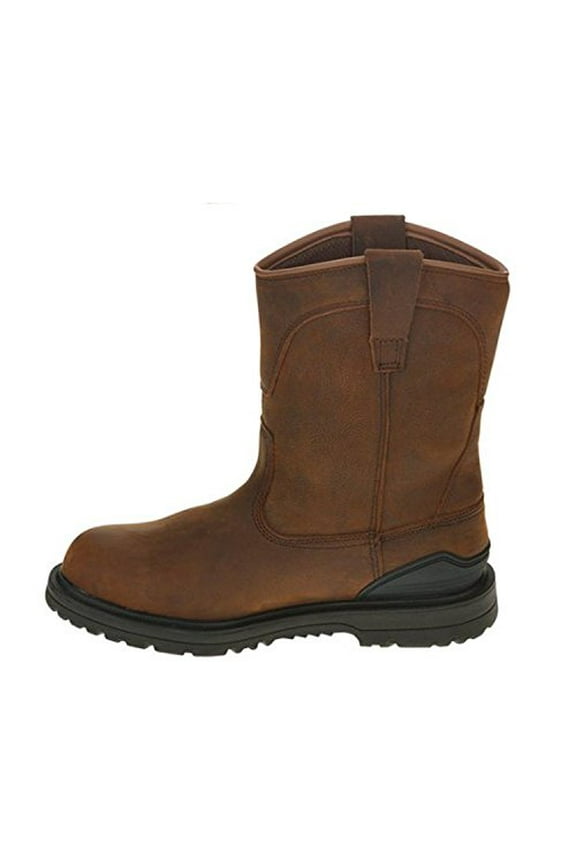 Men's Bison Steel Toe Waterproof Work Boot (10) Brown