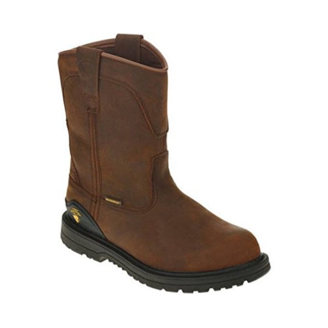herman survivors men's bison steel toe waterproof work boot (10) brown