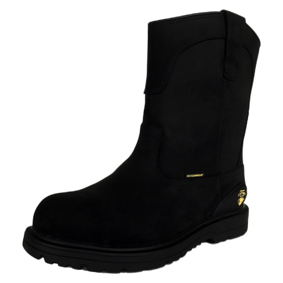 Herman Survivors Bison Men's Waterproof Pull-On Steel Toe Work Boots, Black