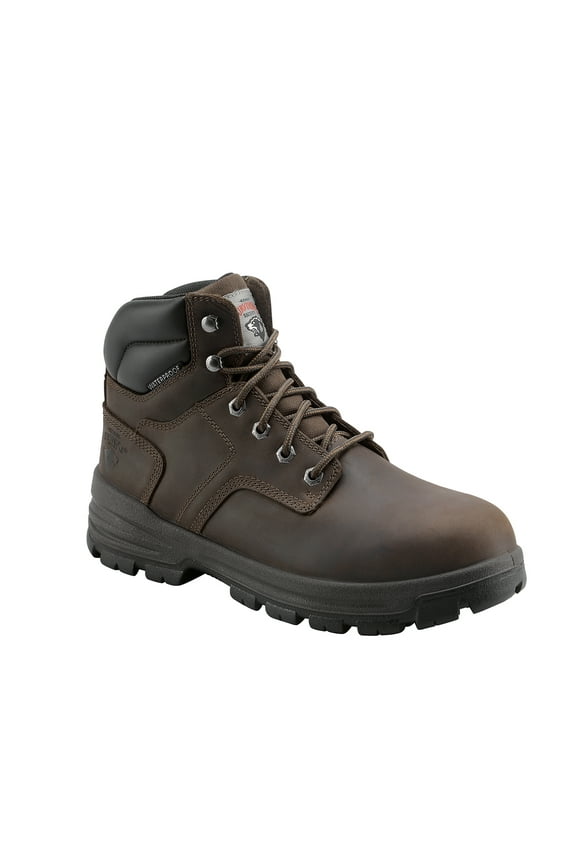 Men`s Brown Boulder Waterproof 6`` Steel Toe Work Boots