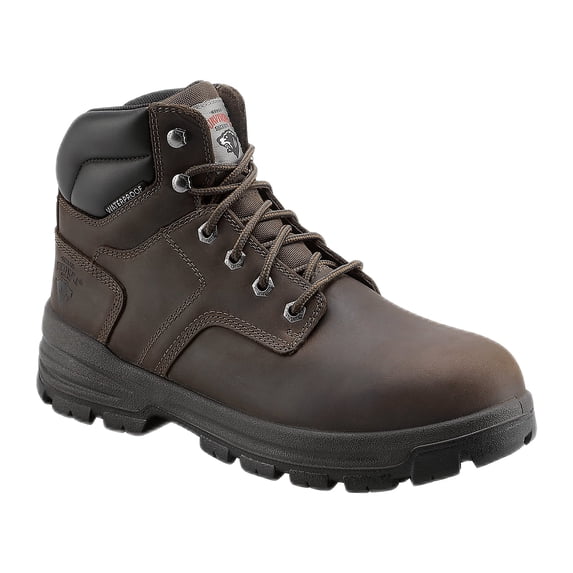 Herman Survivors Men`s Brown Boulder Waterproof 6`` Steel Toe Work Boots